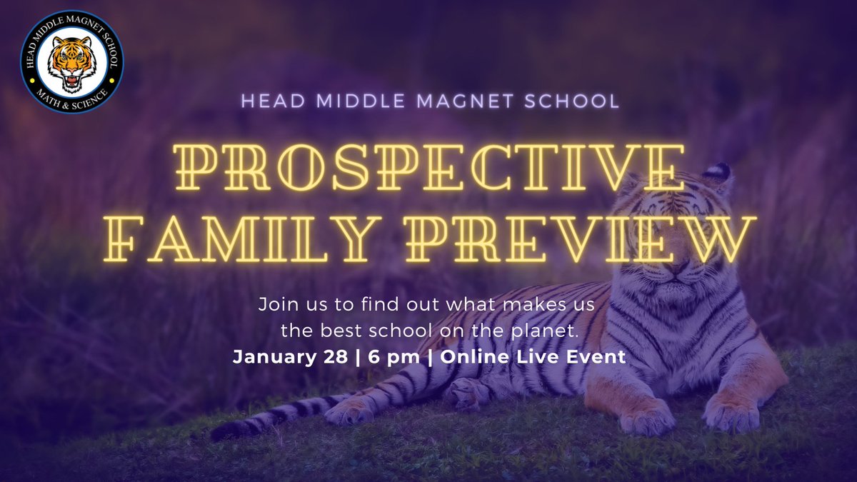 Tonight is the night! Prospective Family Preview Night. Join us at 6:00 pm. Link for Live Event: teams.microsoft.com/l/meetup-join/…
<a href="/TonjaLWilliams/">Dr. Tonja L Williams</a> <a href="/MetroSchools/">Metro Schools</a>