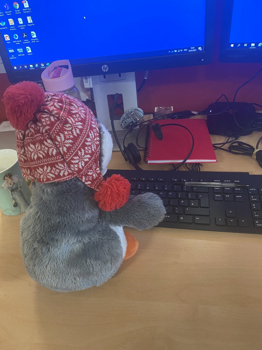<a href="/NStHerberts/">Nursery@stherberts</a> as requested by Lizzie, here is Penguin working hard with Mummy. She’s enjoying her day 😃