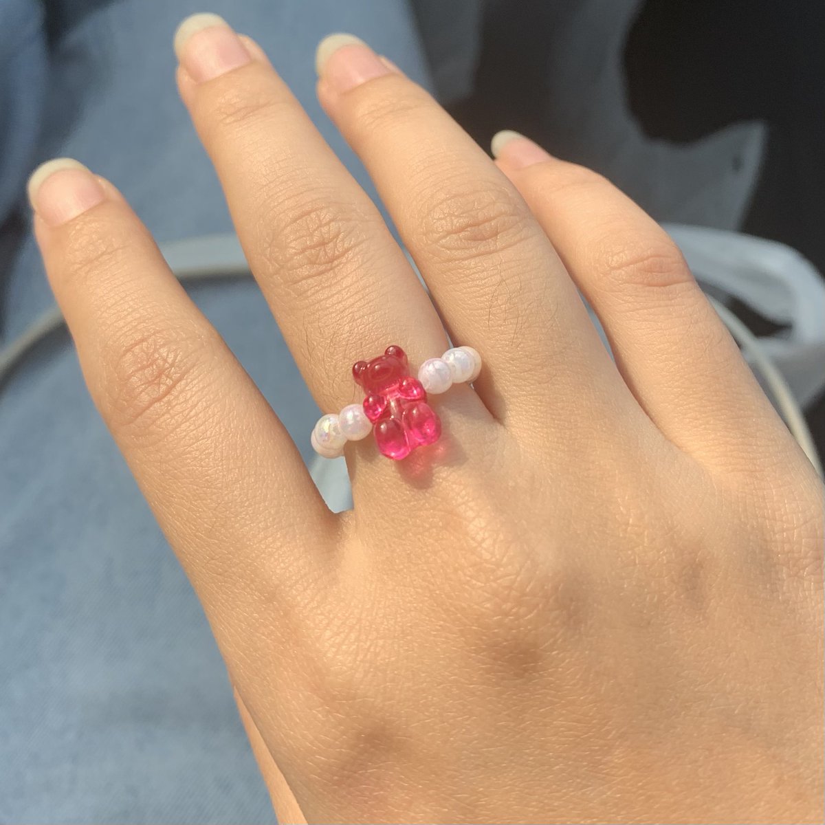 nutnut_b's tweet photo. แหวนร้าน i found something good คือน่ารักมากกกกกกกก💗 น้องชื่อ Jelly rings 🧸 60฿ มีหลายสีนะ ชมพูอ่อน ชมพูเข้ม(ที่เราซื้อมา) ม่วง ตั่งๆ #ไว้รีวิวห้ามขายของโว้ยย https://t.co/2xI06TvuE9