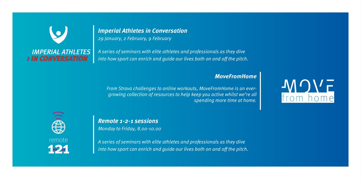 We've got lots on to help you keep active and moving whilst we're in lockdown! Thread 👇🏽 (1/4)