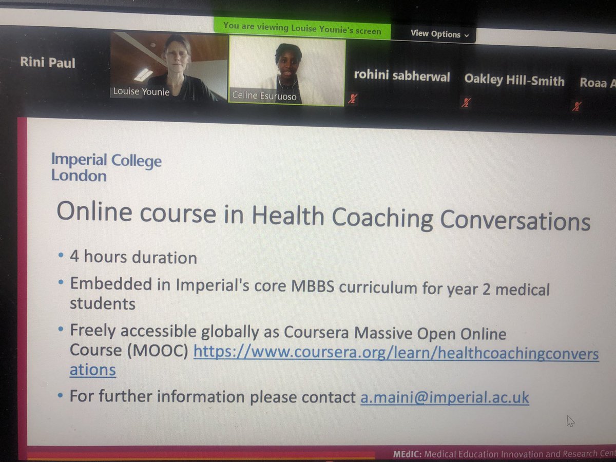 Rini Paul She/Her #AlwaysLearning (@educatingrini) on Twitter photo Well done <a href="/dr_arti/">Dr.Arti Tripathi</a> <a href="/ImperialGpst/">Imperial GPST</a> and your students for designing this MOOC on #healthcoaching free for all 🙌🏽 Hearing about it at #SAPCSE2021 coursera.org/learn/healthco… Well done <a href="/dr_arti/">Dr.Arti Tripathi</a> <a href="/ImperialGpst/">Imperial GPST</a> and your students for designing this MOOC on #healthcoaching free for all 🙌🏽 Hearing about it at #SAPCSE2021 coursera.org/learn/healthco…