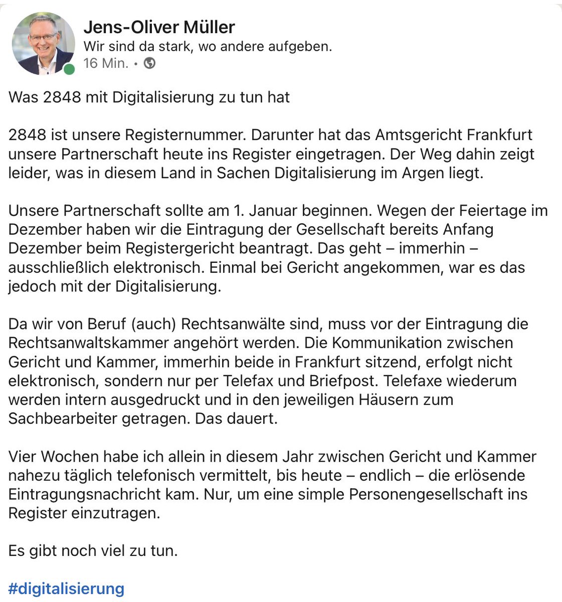 Was 2848 mit #Digitalisierung zu tun hat...