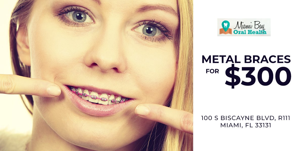 Metal Braces for $300,00
#Metalbraces #Orthodontics #miami #miamibayoralhealth #oralhealth