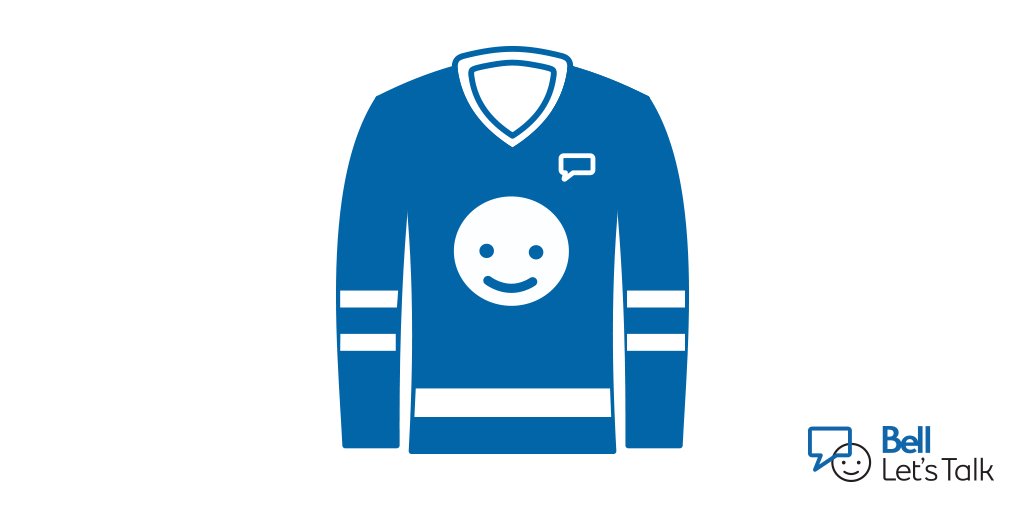 Bell_LetsTalk's tweet photo. @MapleLeafs @scotiahockey @TSN1050Radio We love that you’ve got your head in the game, but that your heart is with the #BellLetsTalk cause. Thanks for chiming in! https://t.co/lQk5xL243y