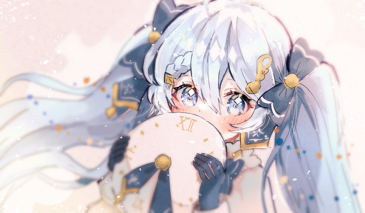 初音ミク ,雪ミク 「今年の雪ミクさん～❄ #雪ミク2021 」|ビコのイラスト