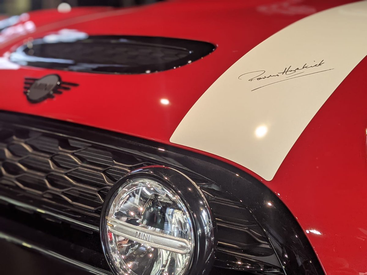 dicklovett's tweet photo. Look what’s just arrived in our #MINI Centres 😍 #paddyhopkirk #mini #icon #legend https://t.co/eCtwwp8BBG