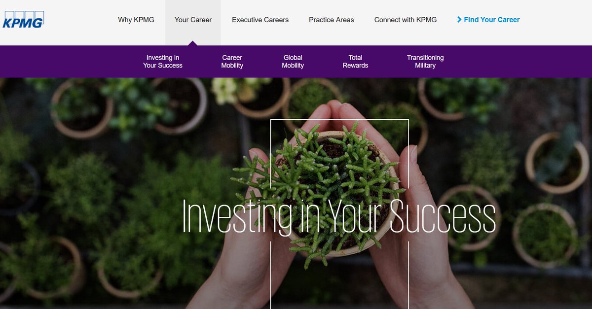 27/ KPMG "investing in your success"