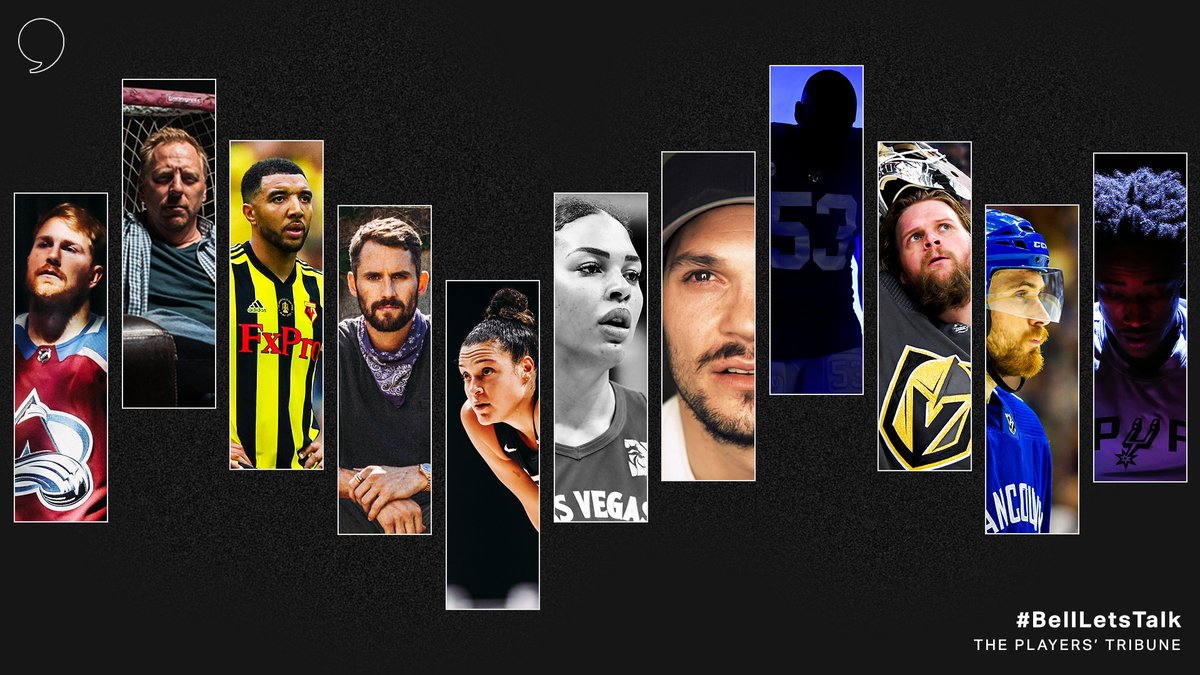 PlayersTribune's tweet image. In recent years, athletes have used their platforms in an effort to raise awareness and help end the stigma surrounding mental health.   

Today, we take a look back at their stories. #BellLetsTalk