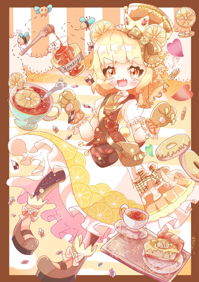 紅茶の国 紅茶花伝 シリーズまとめ レモンティー ピーチティー ロイヤルミルク こた猫 次はコミティアのイラスト