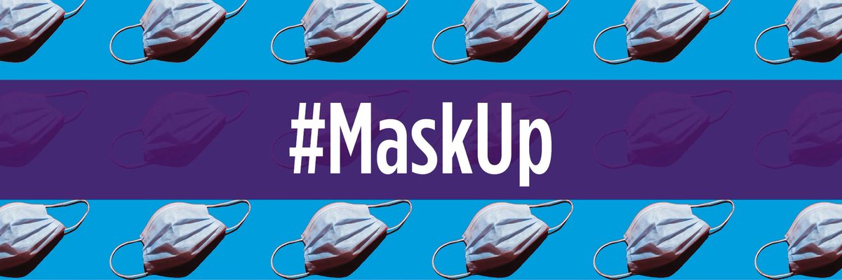 7/ But also please remember: vaccinations are just ONE PART of beating  #COVID19.The virus has NOT figured out a way to mutate to beat a mask!So:  #MaskUp. Even if you are vaccinated. Even if you're young. Especially if you are inside (I don't care how distanced you are).