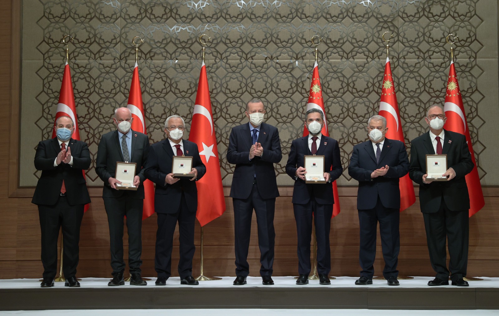 Tuba prize at presidential palace in Ankara