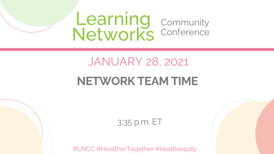 We end the day with all the teams coming together to share what they've learned and identify potential next steps on their #healthequity journey. 

Retweet and share what your team has learned! 

#HealthierTogether #LNCC