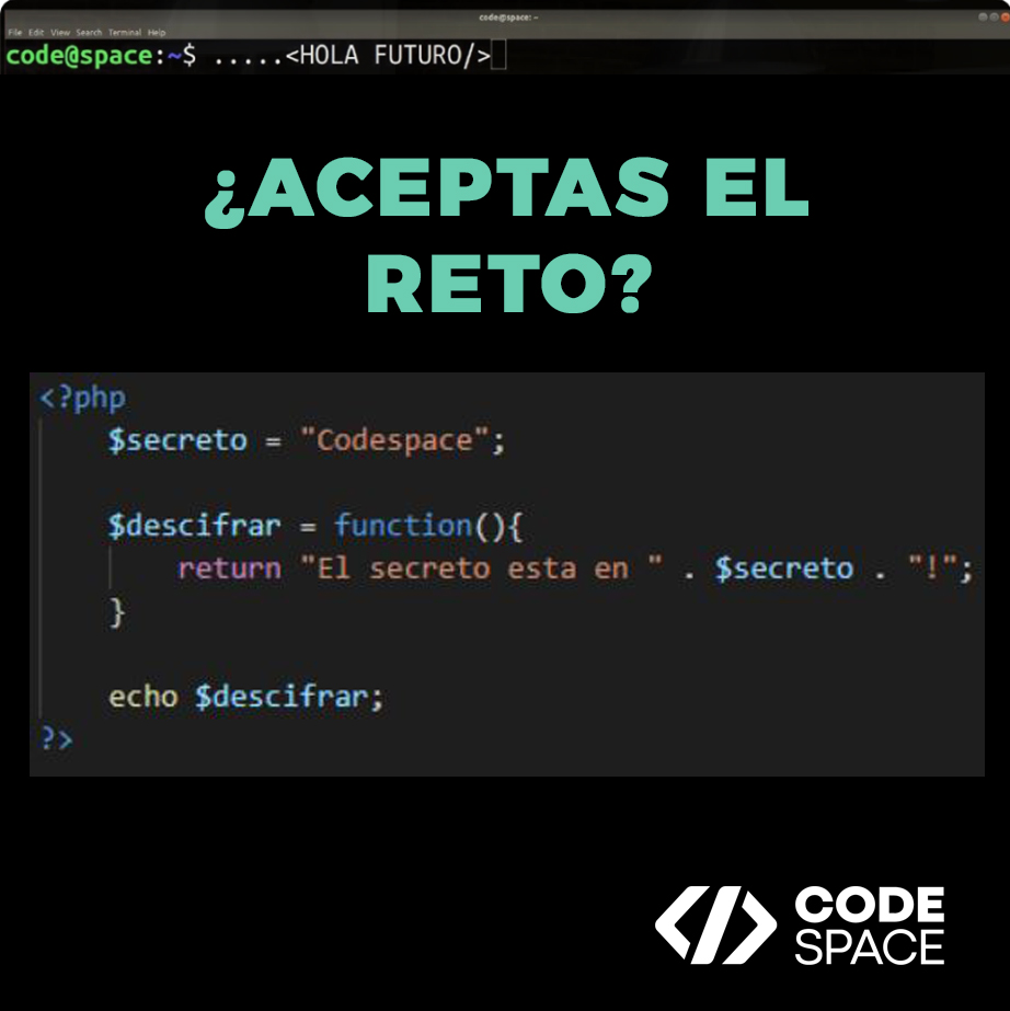 CodeSpaceAcade's tweet photo. Añade lo que falta a este código para que funcione. Hay tres errores...

#formacion #codespace #php #desarrolladores #code #coderlove #desarrolloweb #programadores #webdevelopment https://t.co/6XpyDVIr7l