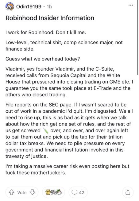 Rigoliii's tweet photo. @AOC @RobinhoodApp I don’t know if this is true, but if it is... It’s not acceptable. https://t.co/pOrEVmx2yt