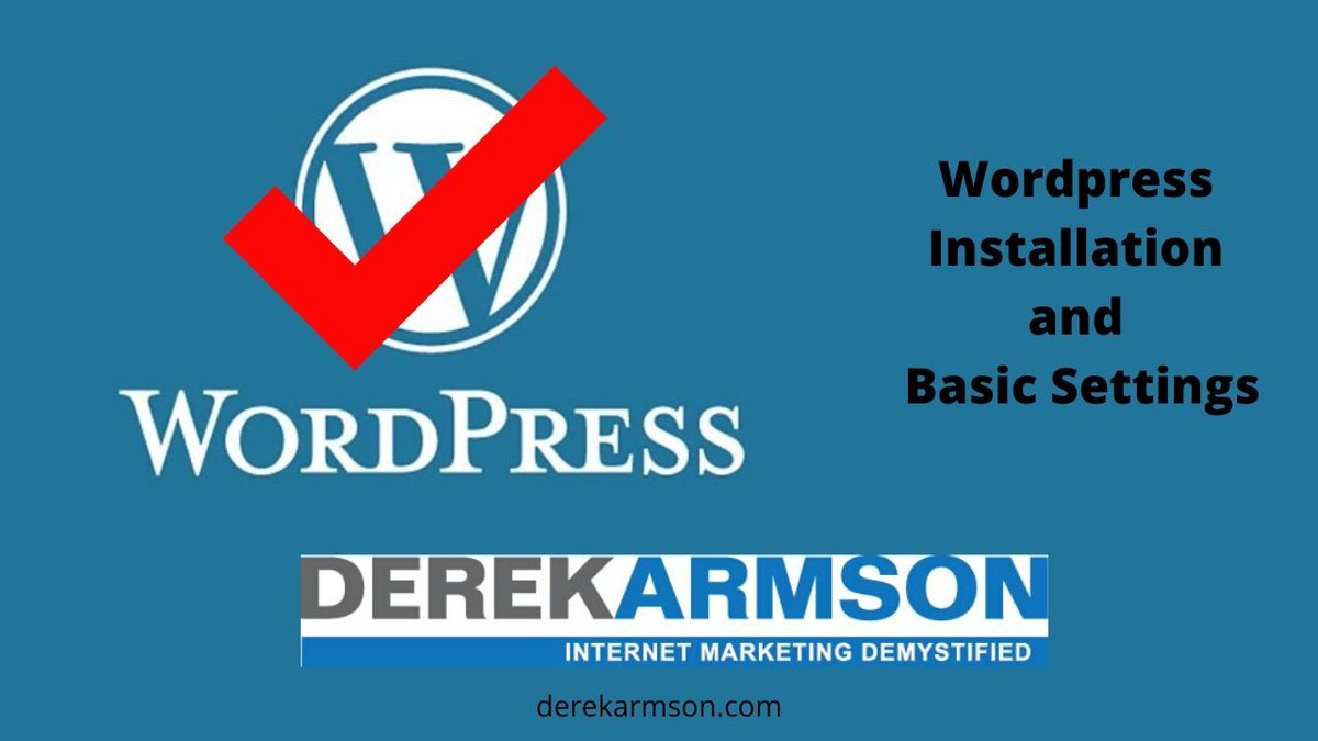 DerekArmsonOM's tweet photo. Installing WordPress to basic settings is not always easy so help is at hand! https://t.co/7LcM8HjAxL
#socialmediamarketing #twittermarketing #twitterprofits 
#facebookmarketing #fbmarketing #fbprofits #facebookprofits #facebookads #fbads https://t.co/PI82LDsb77