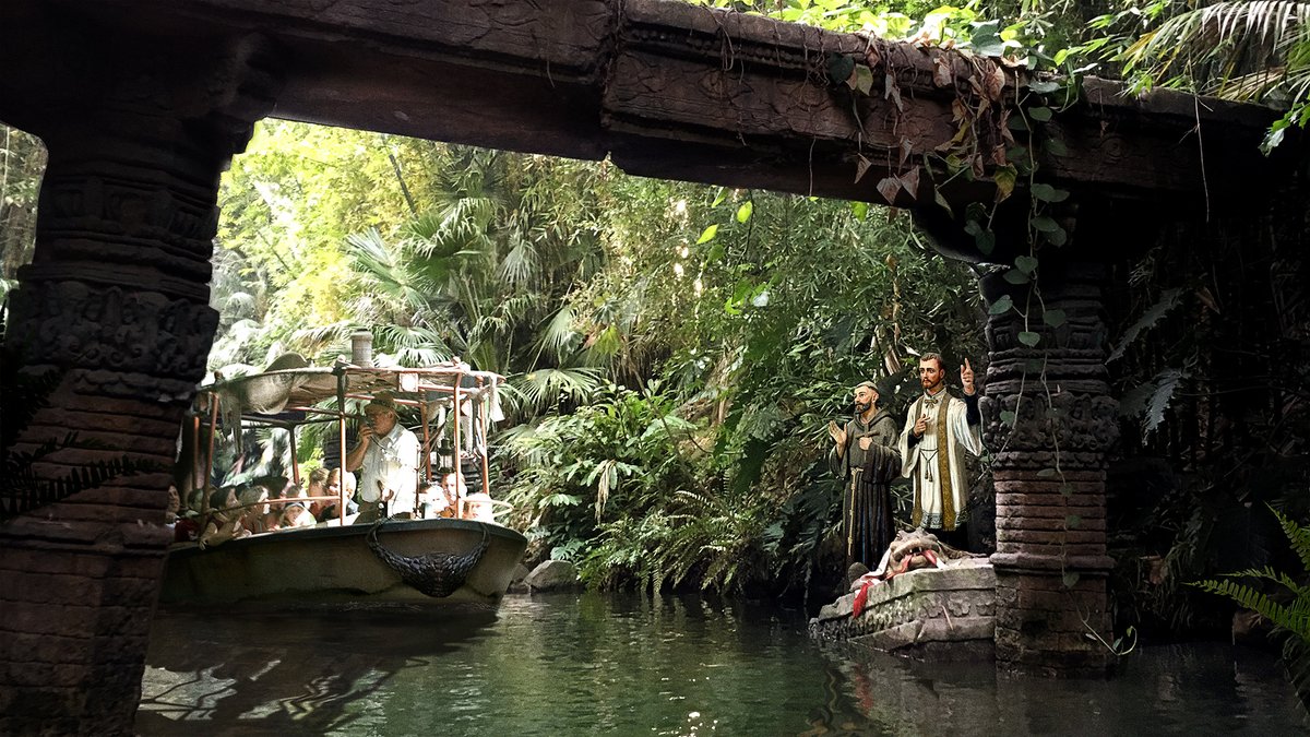 TheOnion's tweet image. Disney Installs Animatronic Christian Missionaries To Convert Natives On Jungle Cruise Ride bit.ly/3abIC5F