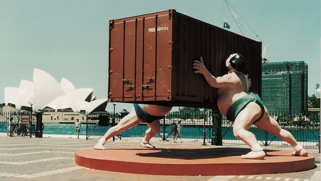 Heard an interesting interview on the radio today with an environmentalist up a tree outside Euston St. He wanted to protect a valuable green space in the city, a site of several sculptures over the years, his favourite being two sumo wrestling fighting over a container box 😂