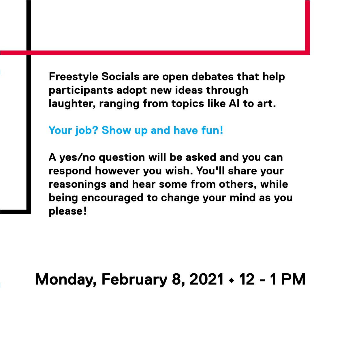 Who said exploring new perspectives can't be fun? (It certainly wasn't us 😉) 

We've partnered with <a href="/whereisscience/">🔬Science Everywhere</a> to bring you a (🥁) Freestyle Social! 

More details / registration: bit.ly/3agkYoF