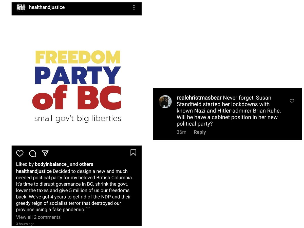 And then she thought she'd try her hand at designing a "new" political party. Well, not quite new, as Freedom Party of BC existed before and has been dissolved. Ooops! Still waiting on that promised party charter, Sue!