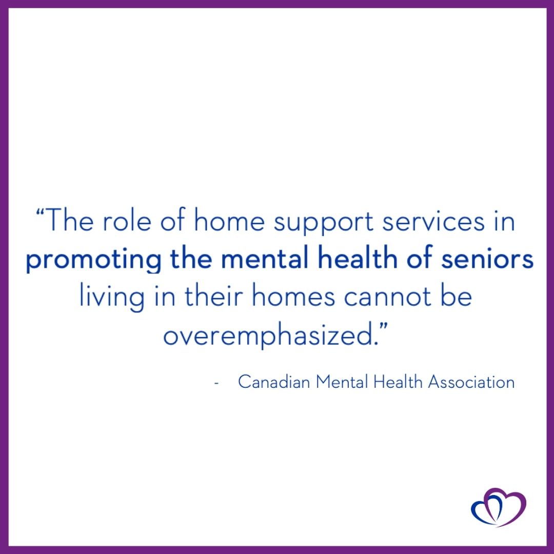 assurancehomeca's tweet photo. According to @CMHA_NTL, home care services play a key role in seniors’ mental health: “The role of home support services in promoting the mental health of seniors living in their homes cannot be overemphasized.” Read more below #BellLetsTalk https://t.co/w1KePwvyUf https://t.co/FCOXGNBEEZ