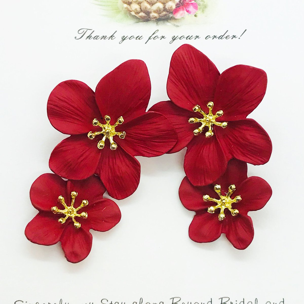 Excited to share this item from my #etsy shop: Red metal floral earrings! #redearrings #floralearrings #valentinesgifts #valentinesjewelry #tropicalearrings #valentinesearrings #tropicaljewelry #beachearrings #beachjewelry etsy.me/3a9YC8d