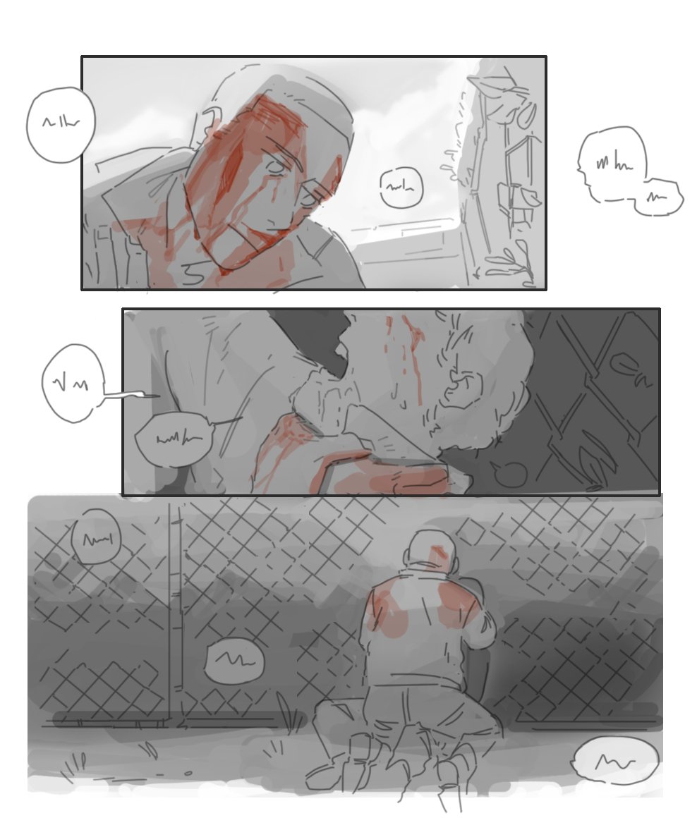 cw blood, violence
Bad(?) End AU. Castillo doesn't change his mind.
cdda ocs Jacques/Castillo 