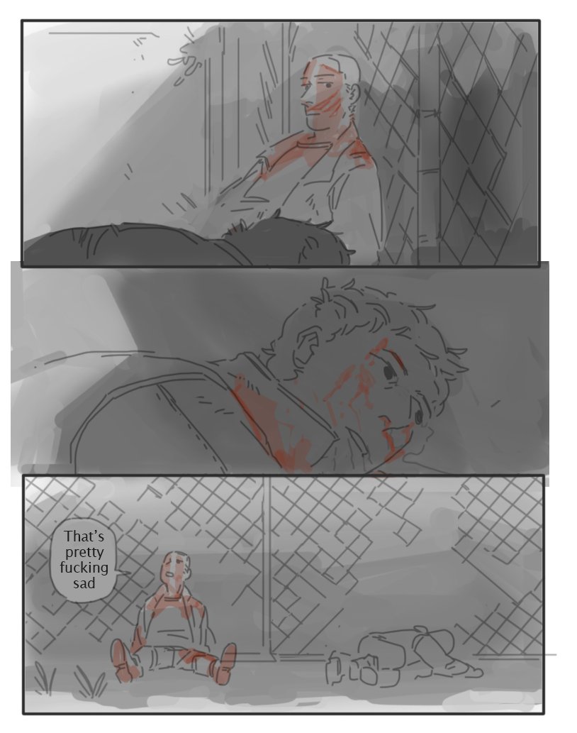 cw blood, violence
Bad(?) End AU. Castillo doesn't change his mind.
cdda ocs Jacques/Castillo 