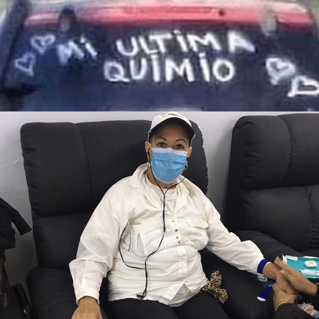 reneemall's tweet photo. Mi madre en su última sesión de quimio  gracias a dios y a todos por su apoyo! https://t.co/bfq885YD62