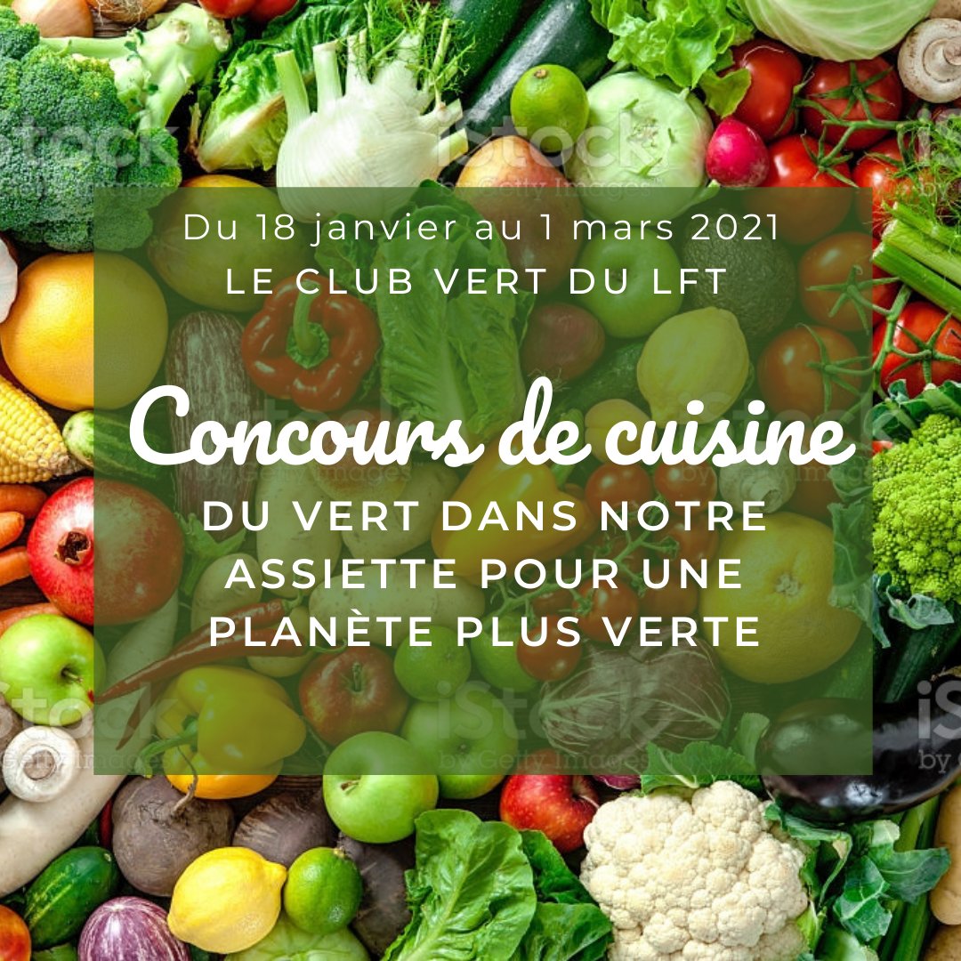 LyceeFrancaisTo's tweet photo. [Concours de cuisine veggie] Inspiré par l’initiative @MeatlessMonday, partez en voyage découverte culinaire et mettez du vert dans votre assiette ! Du 18 jan. au 1 mars participez à notre concours de recettes végétariennes ou vegan ! #ClubVert #LFTeam 
https://t.co/atRVZEwBPc https://t.co/lem8HV2X83