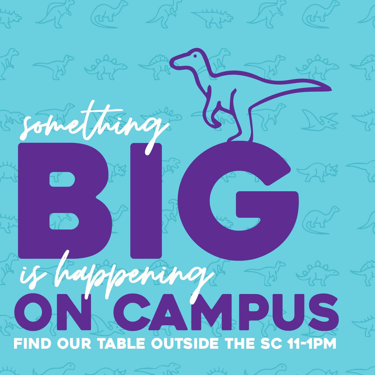 Don’t forget something BIG is happening on campus today!!! Come out and have some fun while learning how to register for the big day! #sfasu #axeem #thebigevent #givebacktonac #refusetogoextinct