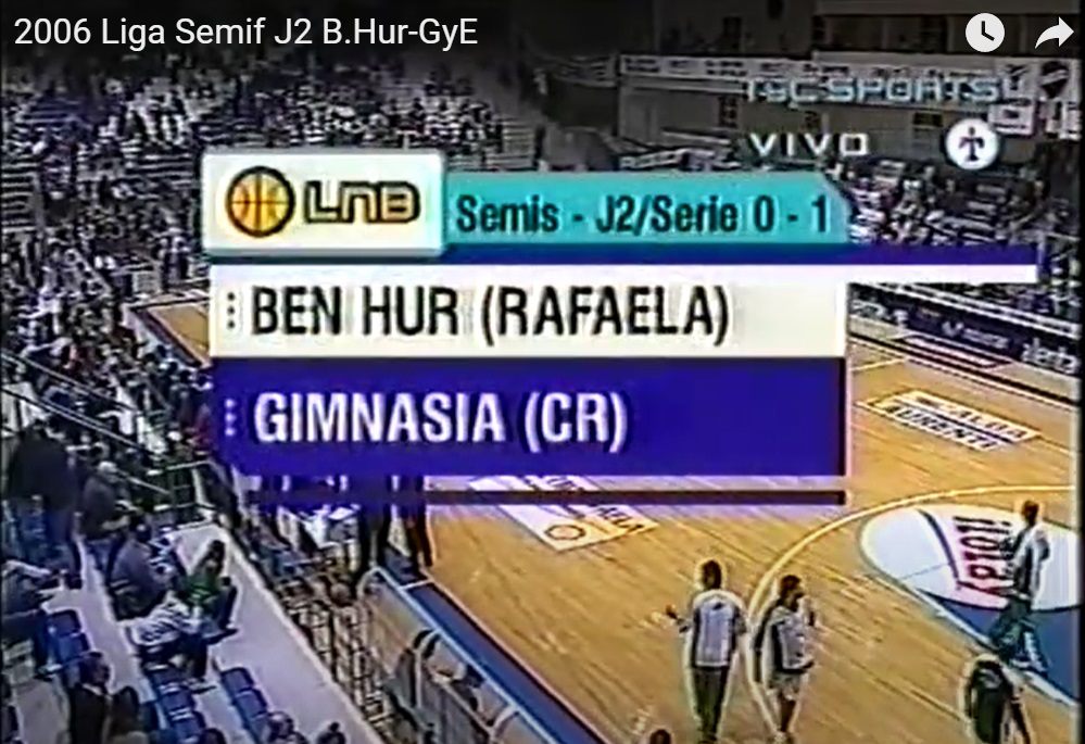 2006 Liga Nacional en Semifinales. Juego 2
En Rafaela el Campeon Ben Hur recibe a Gimnasia de Comodoro.
youtube.com/watch?v=JqD2L3…