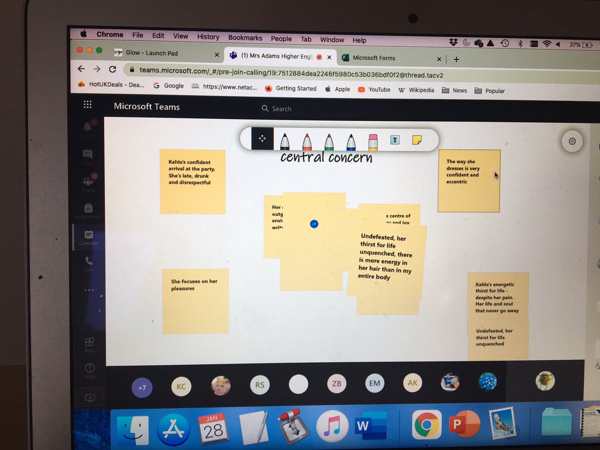 First time using the whiteboard in Teams: class loved it and I felt like a technological genius! Great way to work collaboratively <a href="/EnglishKss/">KSS English</a>
