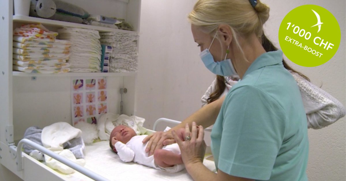 Der 1'000 CHF Extra-Boost der Alternativen Bank Schweiz für nachhaltige Projekte geht diesen Monat an das «Hebammen &amp; Familien Zentrum»-Projekt. 
Herzliche Gratulation! 👏

Starte auch du dein Nachhaltigkeits-Projekt auf Crowdify und qualifiziere dich für den Extra-Boost.