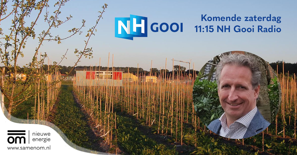 Luister zaterdag rond 11:15 naar radioprogramma NH Gooi Zaterdag.

We praten je graag bij over onze nieuwe actie, waarmee we bomen gaan planten en vertellen je daarnaast over de vele voordelen van coöperatief energie opwekken! samenom.nl/doneer-een-boom <a href="/NHGooi/">NH Gooi</a>
