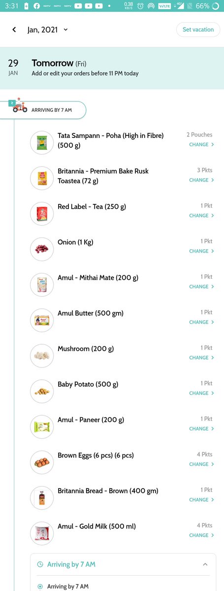 darvinders's tweet photo. @SuprCares I have an order for tomorrow morning. Now, my question is, 
1. Will the orders be delivered ? or
2. Will the order be cancelled and amount refunded just like the past record? 
3. Will this time also,  your company, will cancel the order by showing some lame excuse? https://t.co/ennOukXLvS