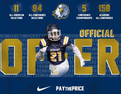 JaidenStowers's tweet photo. After a great visit, I am excited to receive an offer from Reinhardt University ‼️ @QBCOACH32 @RecruitGeorgia @cstowers @jostowers @coachcurtis42 https://t.co/cflGZFuuGI