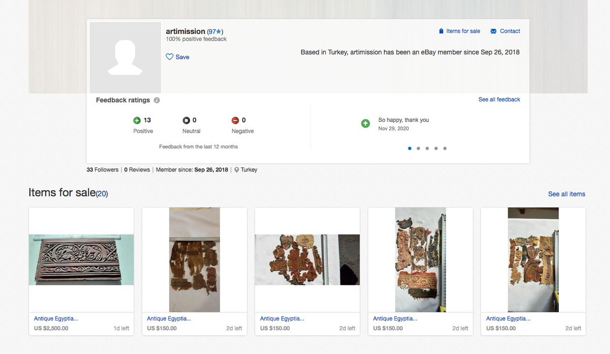 Actually many Turkish accounts are still actively selling suspicious material and  @AskeBay  @eBay is doing NOTHING except suspending and re-allowing them to be online 