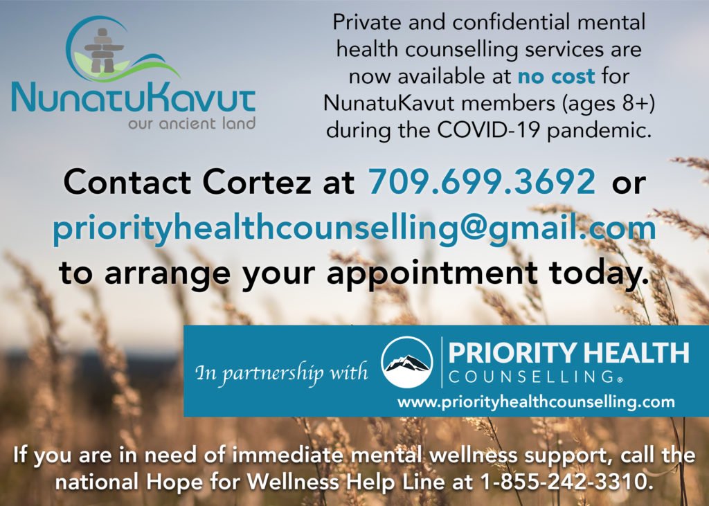 If you are in NunatuKavut and want to talk to someone, check out  @NunatuKavut mental health counselling services  https://nunatukavut.ca/covid-19/mental-health-counselling-services/  #BellLetsTalk  