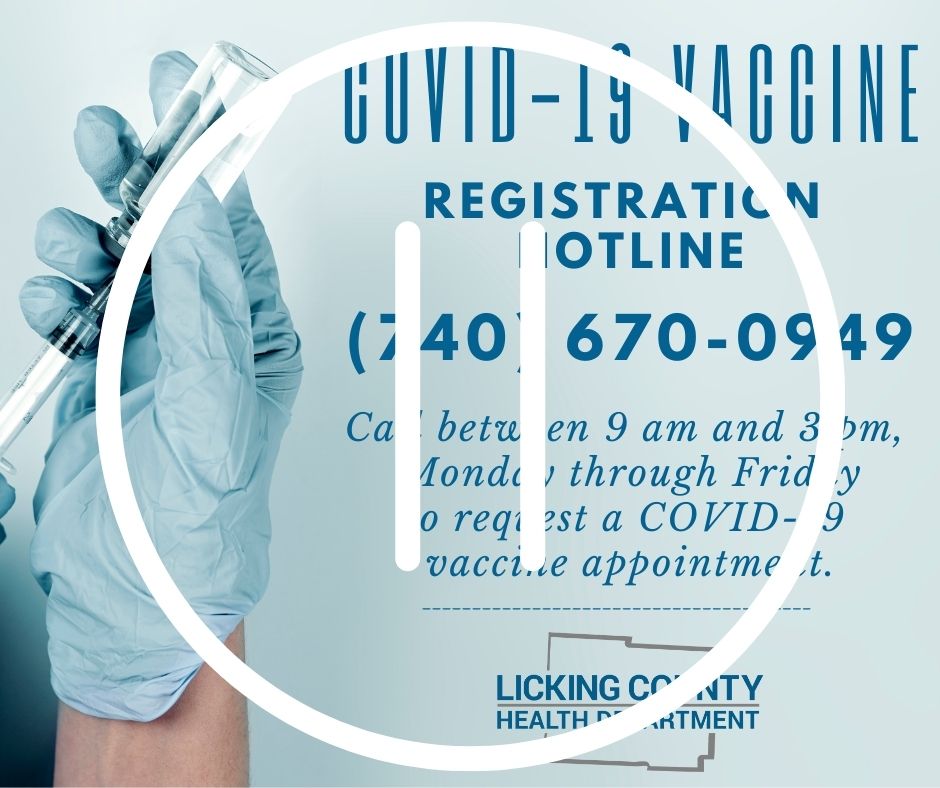 LickingHealth's tweet photo. ☎ Due to a limited number of vaccine doses, appointment registration is temporarily paused. LCHD has filled our vaccine clinic appointments for age 70+ scheduled next week. The number of vaccine allocated to LCHD each week varies, so appts can only be scheduled as supply allows. https://t.co/vbAzipHUnu