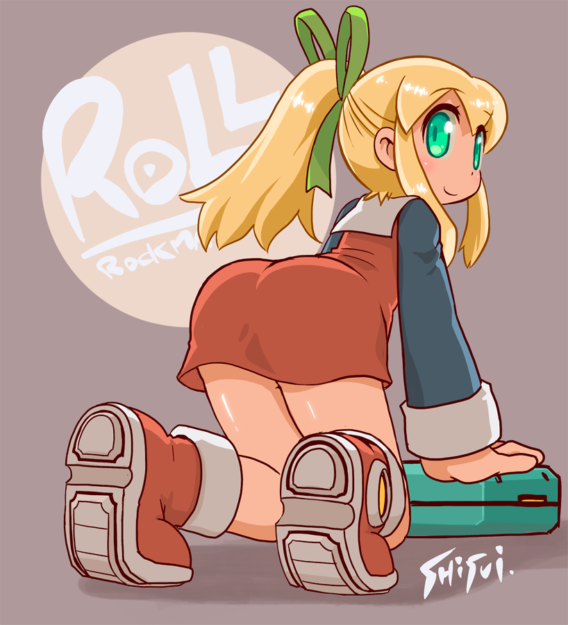 ロールちゃん(ロックマン) 「そして私は今日もロールちゃんのおしりを描くよ。(*'∇`*) 」|しすいのイラスト