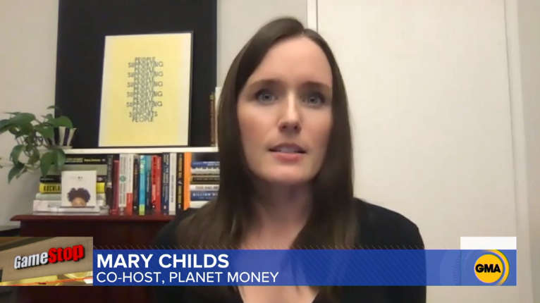 NPRextra's tweet photo. Wondering what the #GameStop buzz is all about?

📺 @planetmoney's @mdc was on @GMA this morning explaining us all about it! 

Watch -->

https://t.co/ahKZUUR3ke https://t.co/ONHCJbGGoh