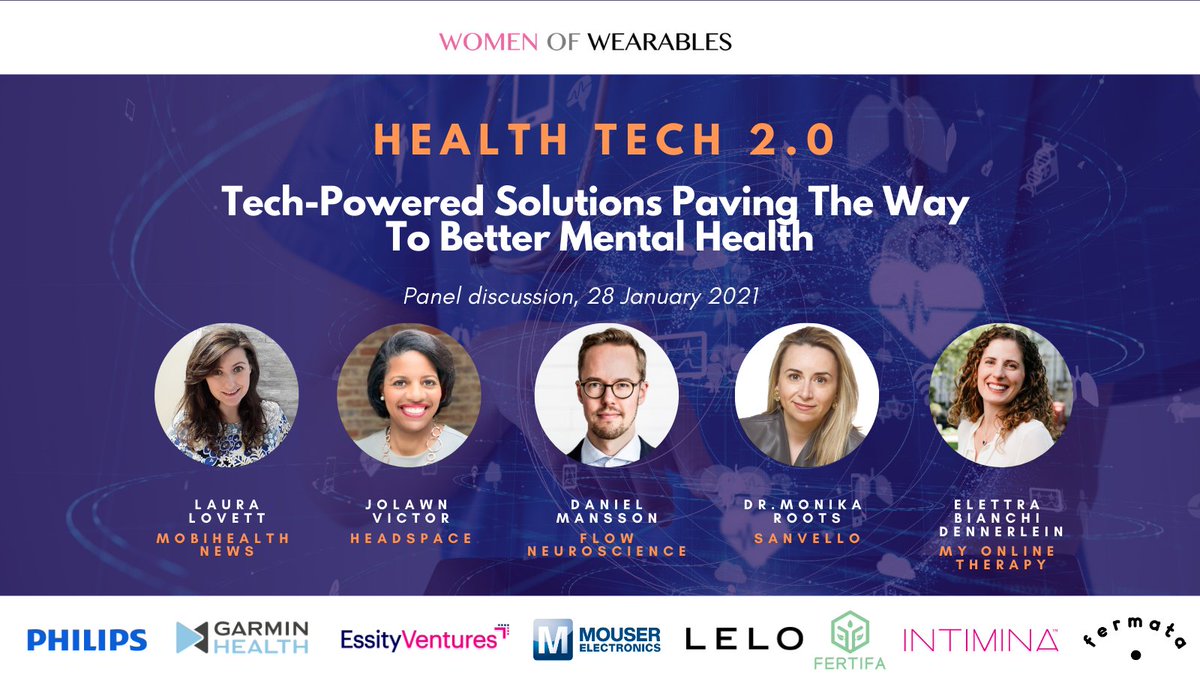 Women_Wearables's tweet photo. Great question from our audience: "How do we ensure that people who are not tech savvy are not left behind in this revolution?" #WoWHealthTech #HealthTech #MentalHealth https://t.co/yDqHnKEHCx