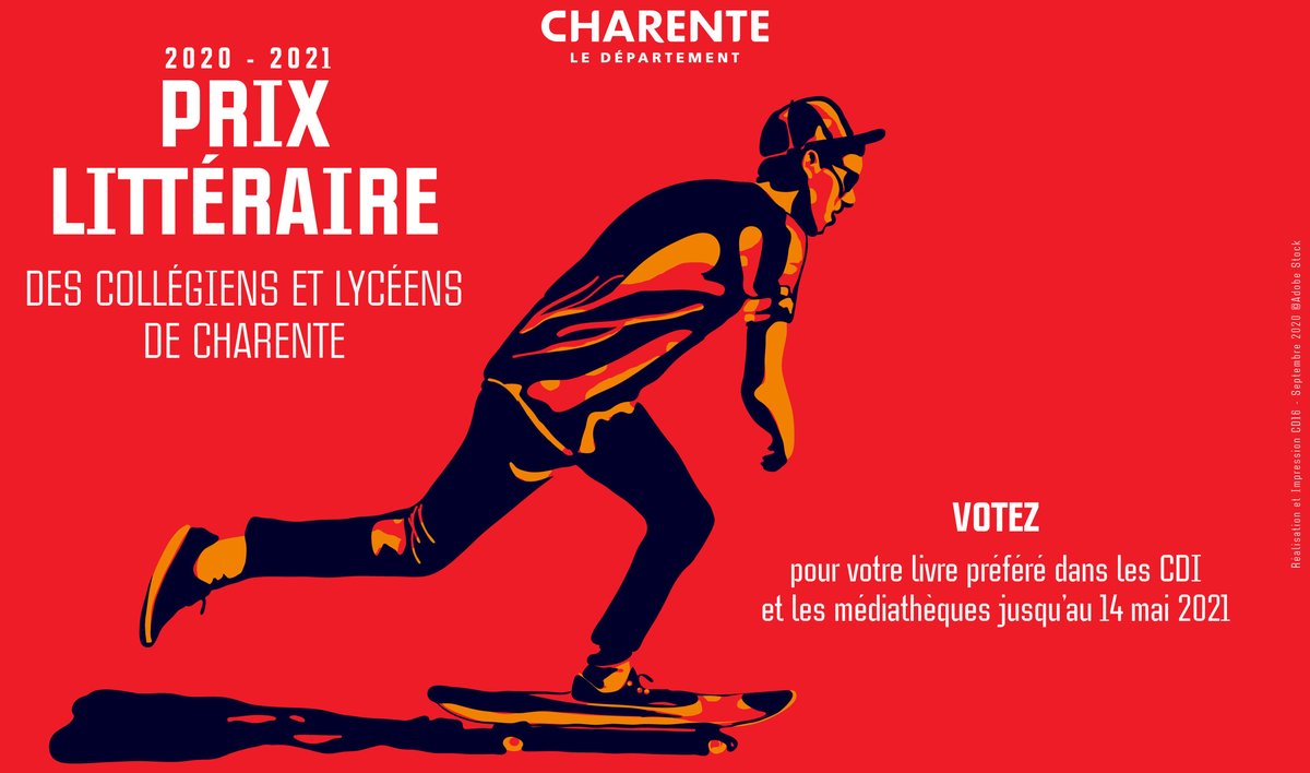 charente's tweet photo. [PRIX] Vous êtes collégien ou lycéen et vous aimez lire ? Le Prix Collège Lycée organisé par le service départemental de la lecture est fait pour vous ! Découvrez une sélection de cinq titres et votez pour votre favori. En savoir plus : https://t.co/htQzVLO5wK https://t.co/GgiYDcWhfl