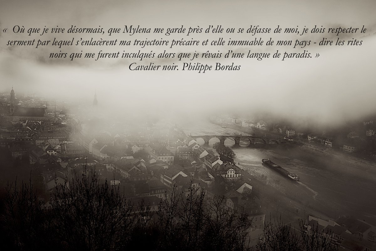 "Cavalier Noir" Philippe Bordas. Editions Gallimard. Sortie le 4 février.