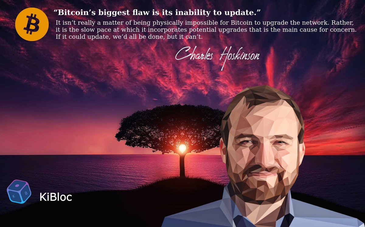 Dr_shwetaPHD's tweet photo. 🌳Thought of the day. 

#Bitcoin's  biggest flaw is its inability to update. - Charles Hoskinson 

#Bitcoin #Blockchain #Cardano #ADA #Ethereum #Altcoins https://t.co/6ZDHJ3IlXS