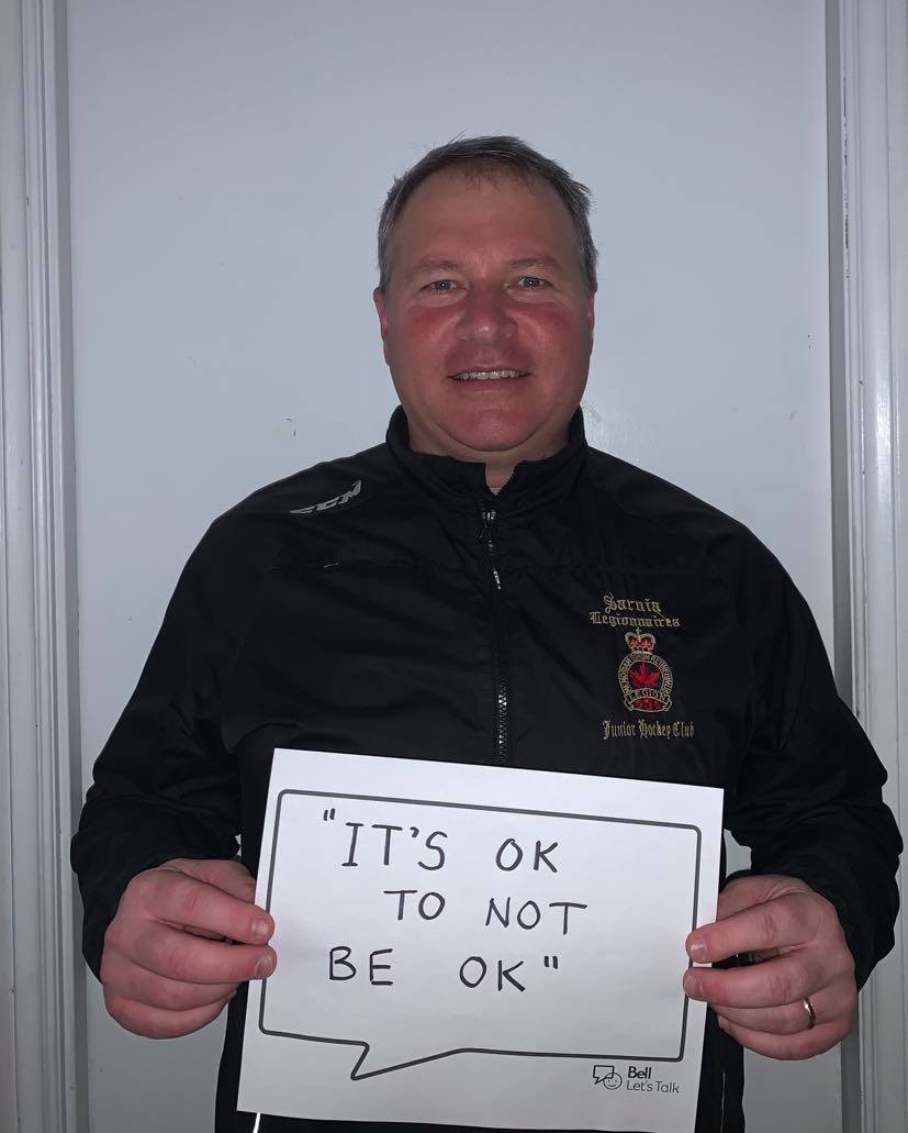 Head Coach Derek Dimuzio #BellLetsTalk #MentalHealthAwareness 
Thanks for sharing your message Coach!