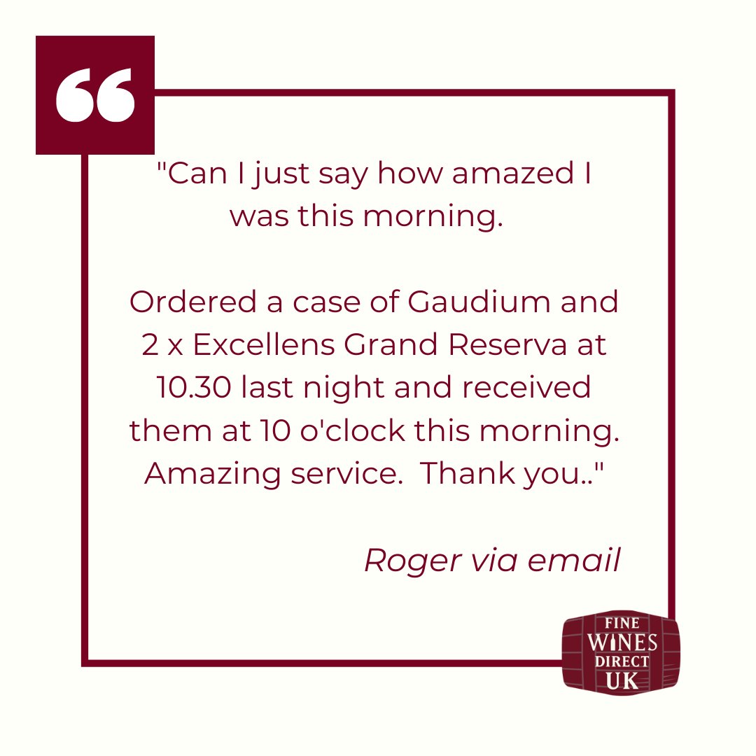 FineWinesCardif's tweet photo. โญโญโญโญโญย Thanks for this fantastic review Roger!ย
"Amazing service, Thank you."ย ย
It was our pleasure!ย
Visit our website for latest offer https://t.co/n2NWbAxrIeย
#Wine #WineOnline #WineOrder #GoodWineSupplier https://t.co/8vCeXErJTS