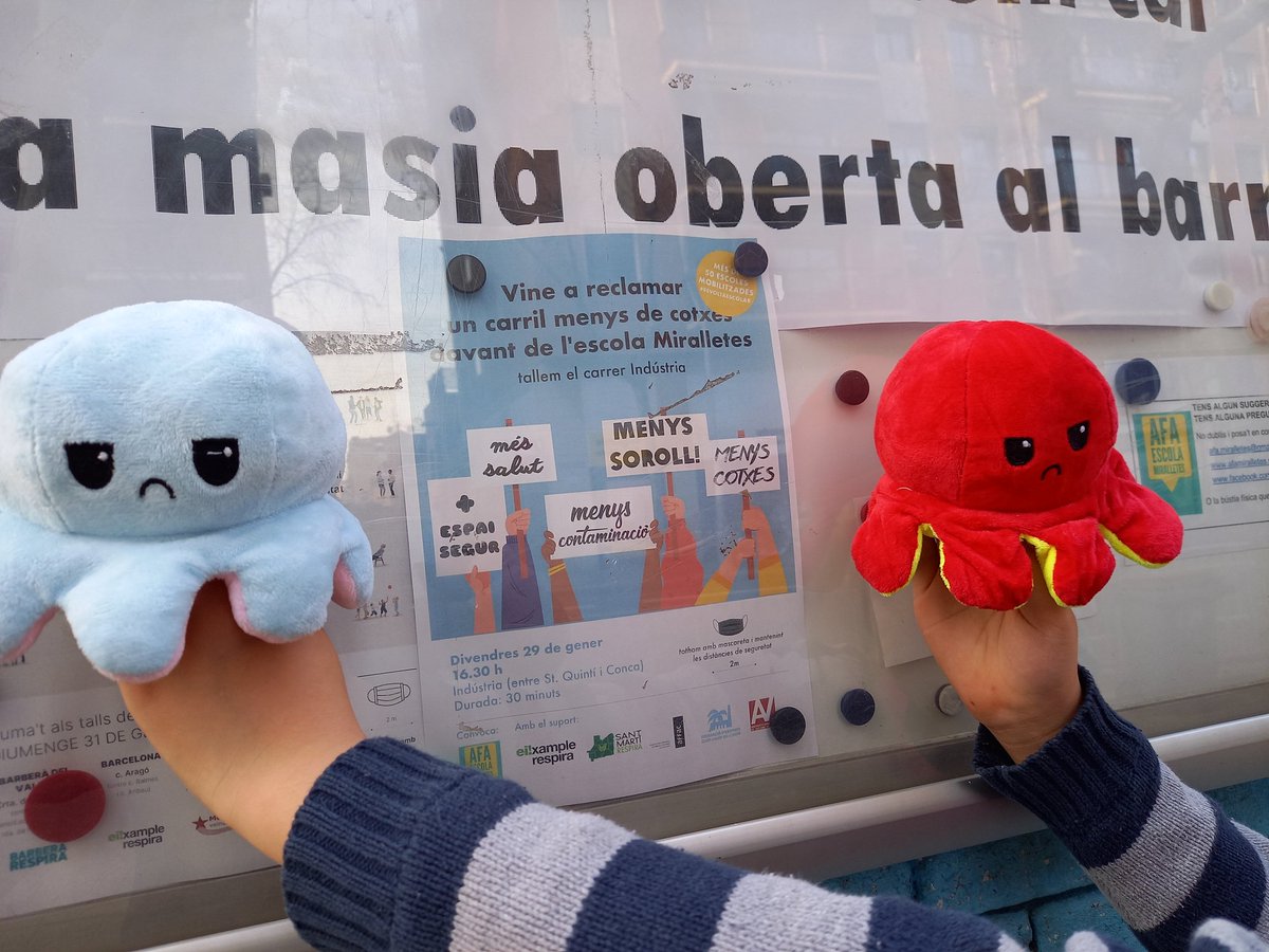 afamiralletes's tweet image. Els #pulpitos venen a la #RevoltaEscolar estan molt enfadats amb @bcn_ajuntament #volemrespirar #airenet a @Bcn_SantMarti @eixrespira @RespiraSant @aavvcampdelarpa