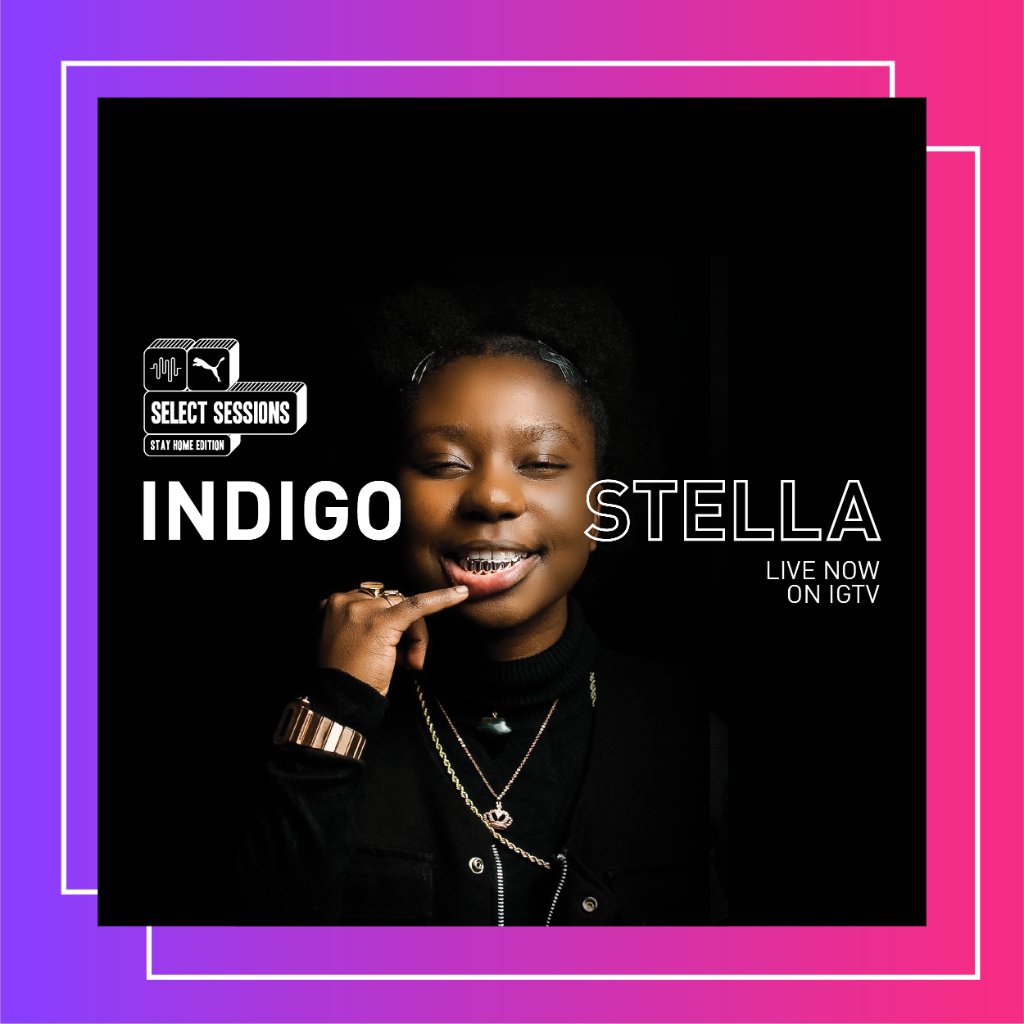 PUMASouthAfrica's tweet photo. With 3 No.1 songs on the radio-webs, @IndigoStella_SA  is fast-becoming one of the leading artists to take African music to the world. Join us as we host this powerhouse-in-the-making on the first #SELECTSESSIONS #StayHomeEdition of the year, LIVE NOW on @PUMASouthAfrica IGTV 📺 https://t.co/luDbtN7KJS
