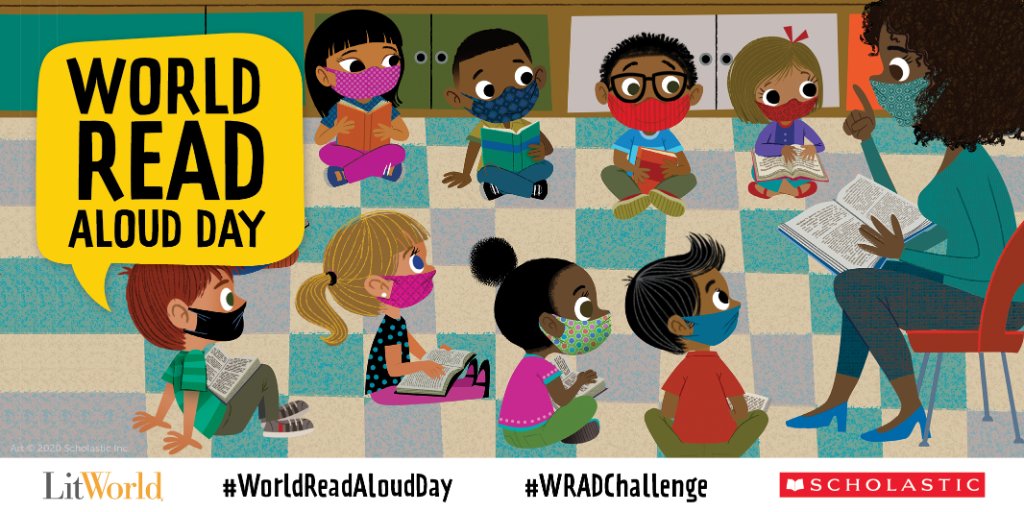 Get ready for page turning fun on World Read Aloud Day! Here’s how to join us on February 3:
1.) Snap a photo or video of you reading aloud
2.) Tag <a href="/Scholastic/">Scholastic</a> and <a href="/litworldsays/">LitWorld</a> and challenge 3 friends!
3.) Use the hashtag #WorldReadAloudDay and #WRADChallenge
